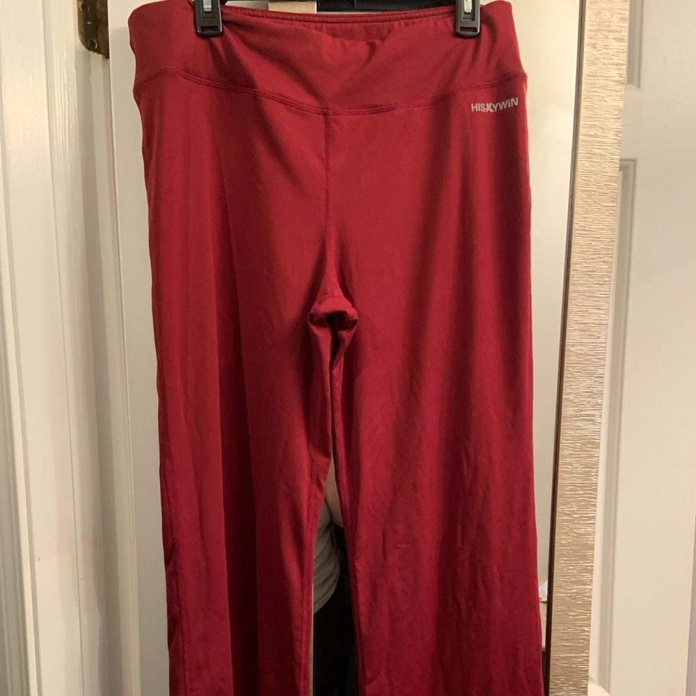 Hiskywin Red Yoga Pants Women’s Size XXL